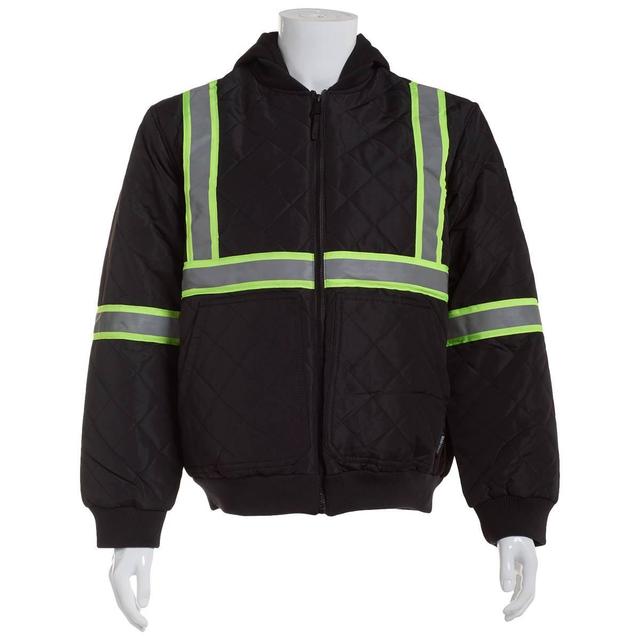 Mens Bass Creek Outfitters High Visible Diamond Quilted Jacket