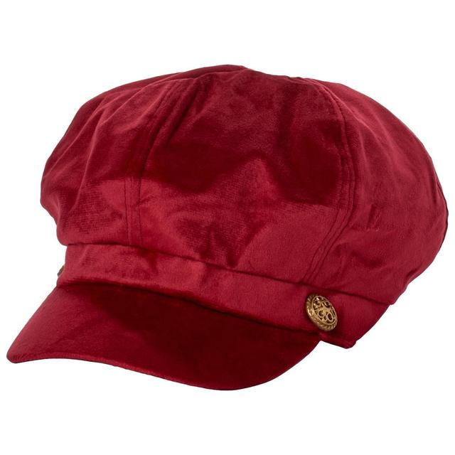 Womens Madd Hatter Velour Skipper Cap