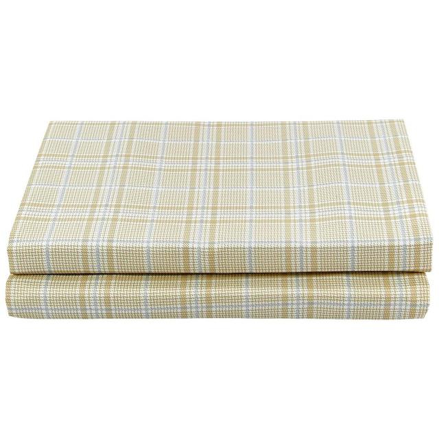 Ashley Cooper(tm) Biscotti Plaid 4pc. Microfiber Sheet Set