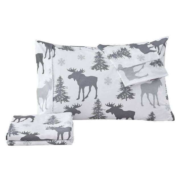 FreshFolds Mountain Ridge Moose Microfiber Sheet Set