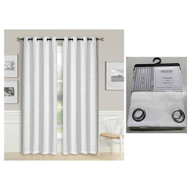 1pc. Raised Jacquard Grommet Panel Curtain
