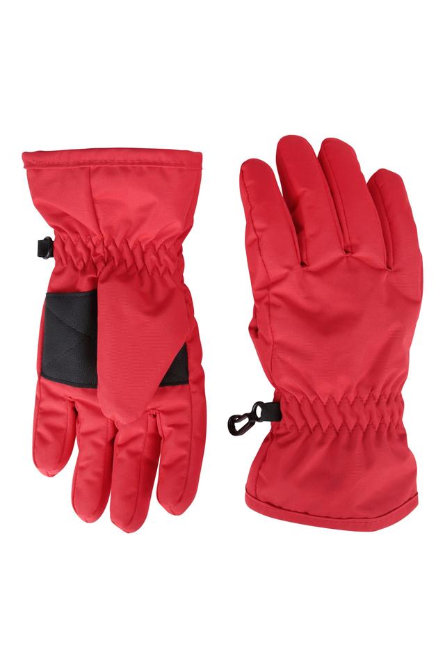 Kids Ski Gloves - Red