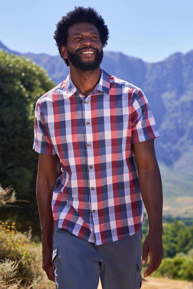 Weekender Mens Short Sleeve Shirt - Red