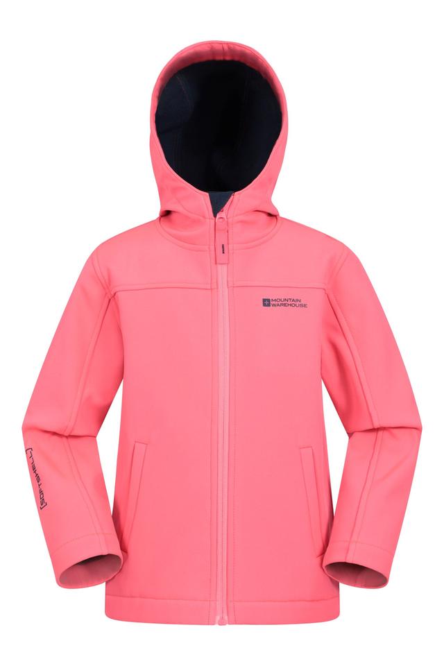 Exodus Kids Water Resistant Softshell Jacket - Pink