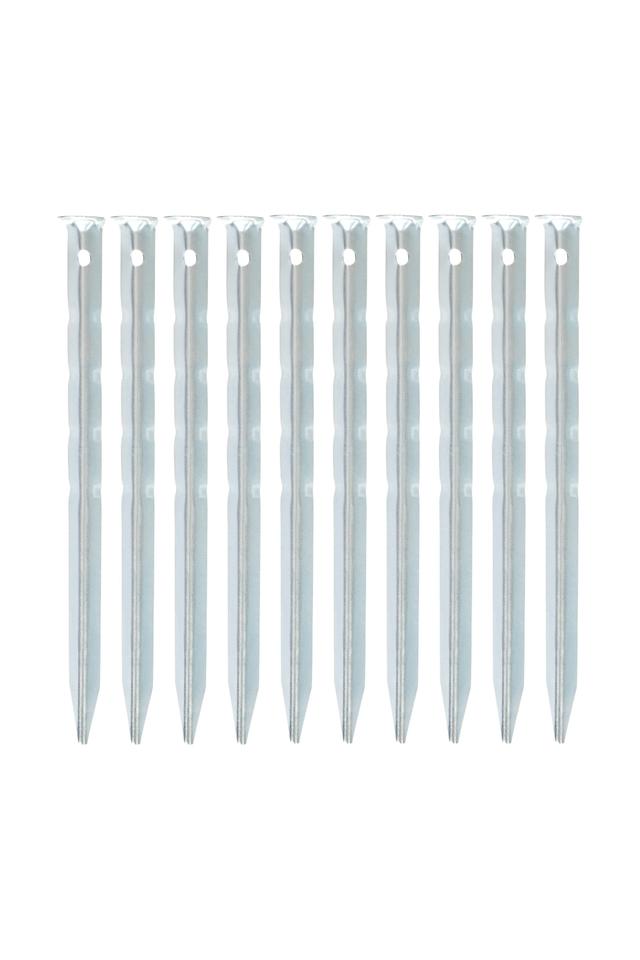 Ripple Tent Pegs - 10pk - Silver