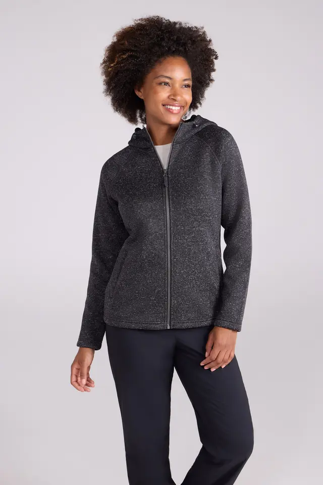 Nevis Womens Full Zip Hoodie - Grey