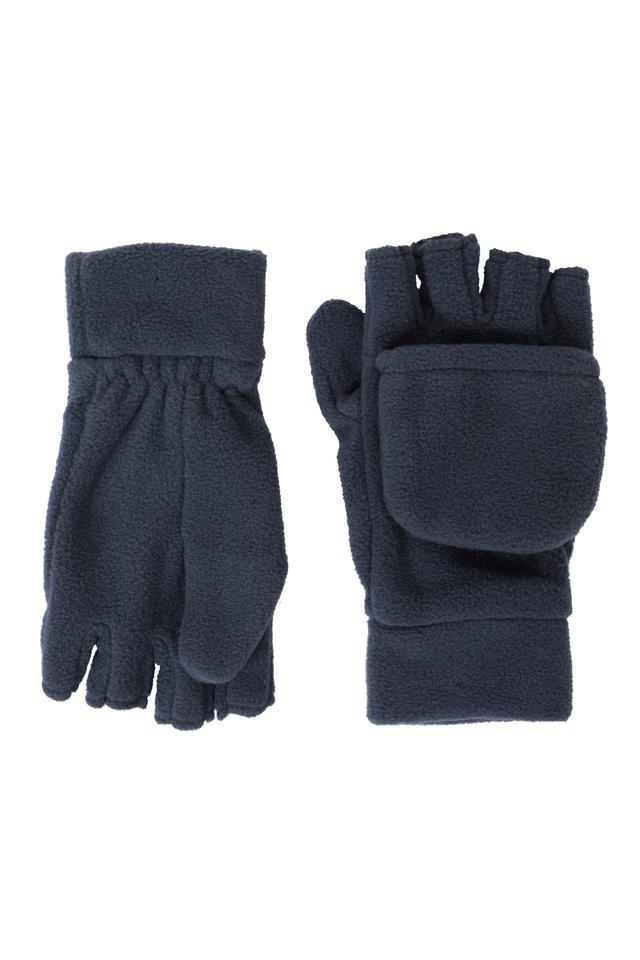 Fingerless Fleece Kids Mitten - Navy