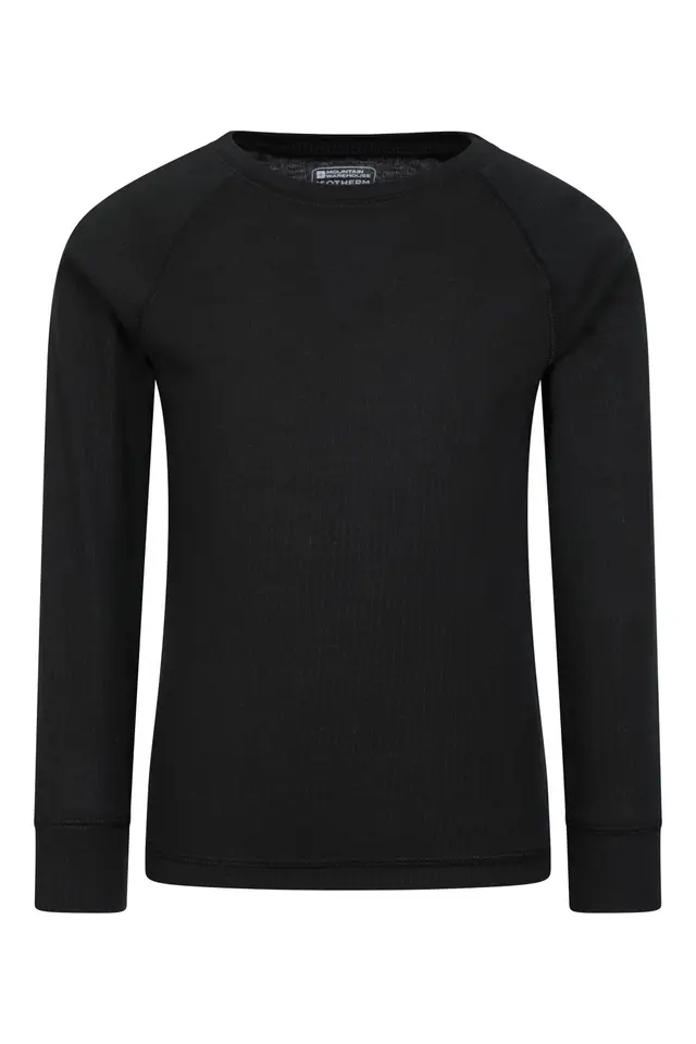 Talus Kids Base Layer Top - Black