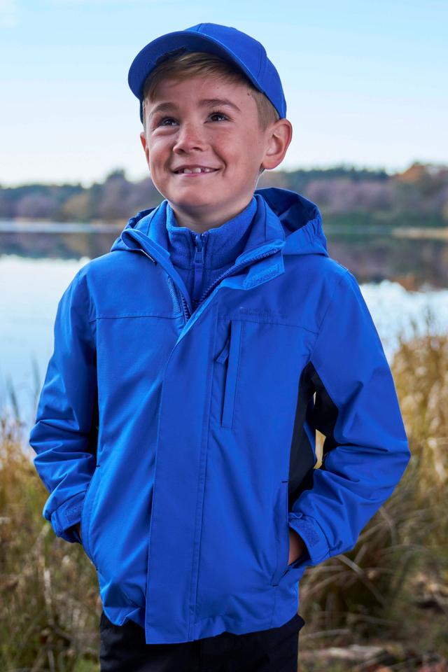 Cannonball 3 in 1 Kids Waterproof Jacket - Blue