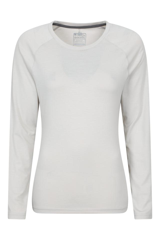 Quick Dry Womens Long Sleeve Top - Beige