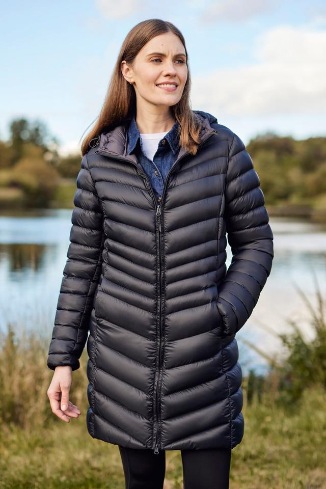 Florence Womens Long Padded Jacket - Black