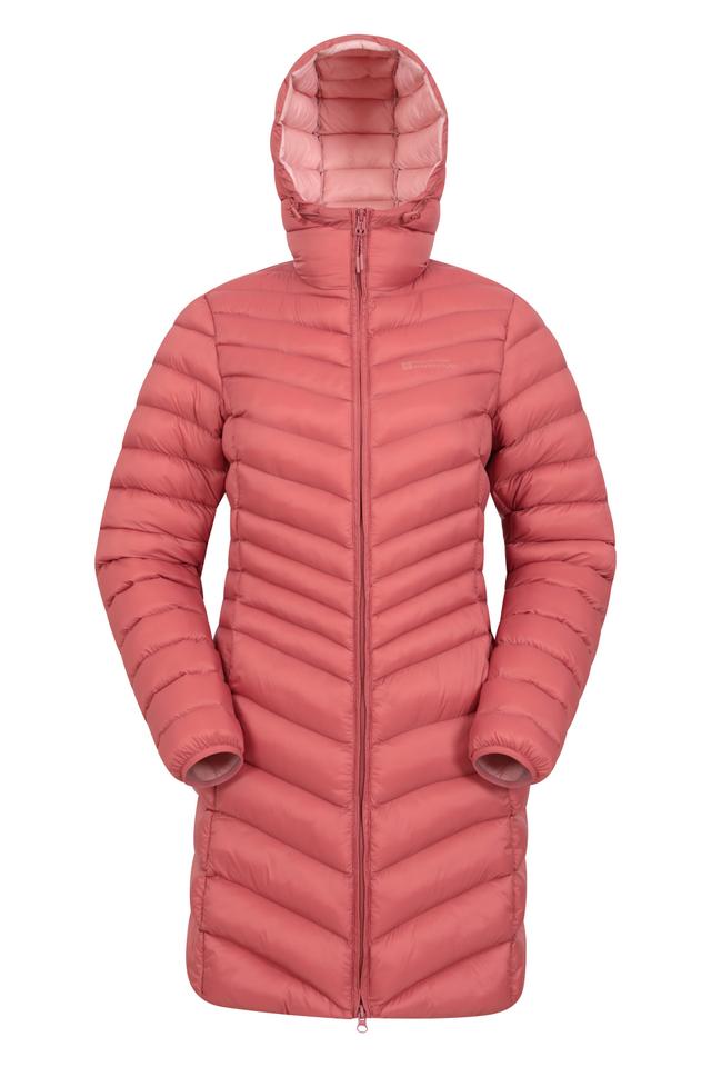 Florence Womens Long Padded Jacket - Orange