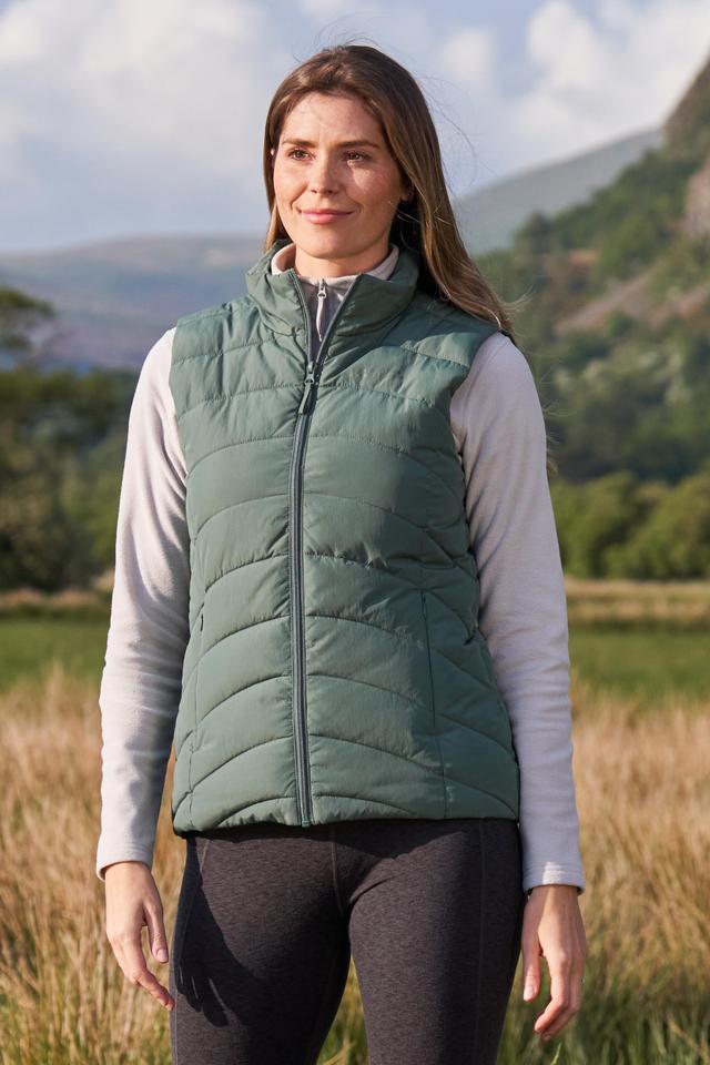 Opal Womens Padded Gilet - Green