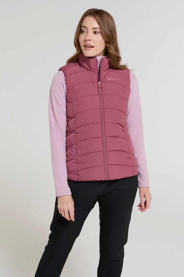 Opal Womens Puffer Vest - Pink