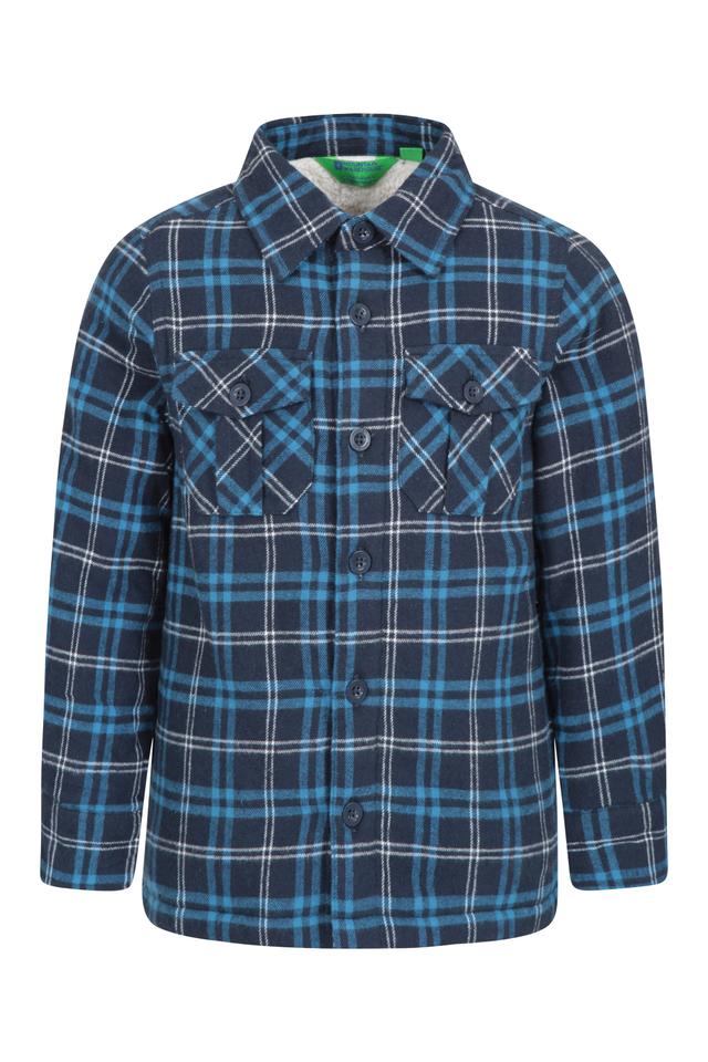 Jackson Kids Borg Lined Shacket - Navy