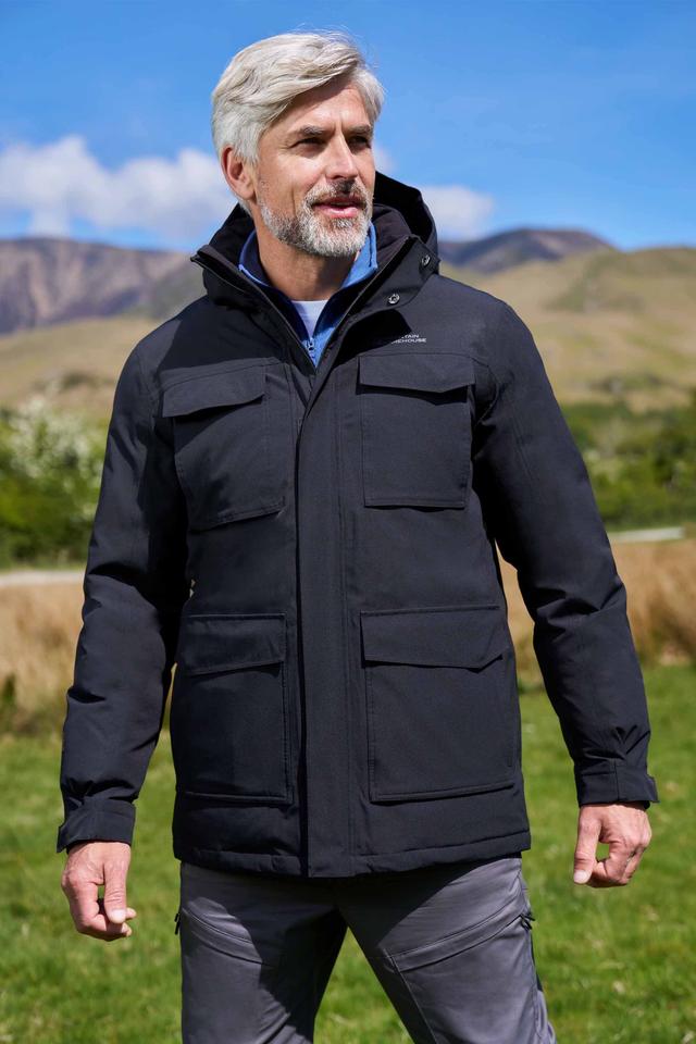 Concord Extreme Mens Down Long Jacket - Black