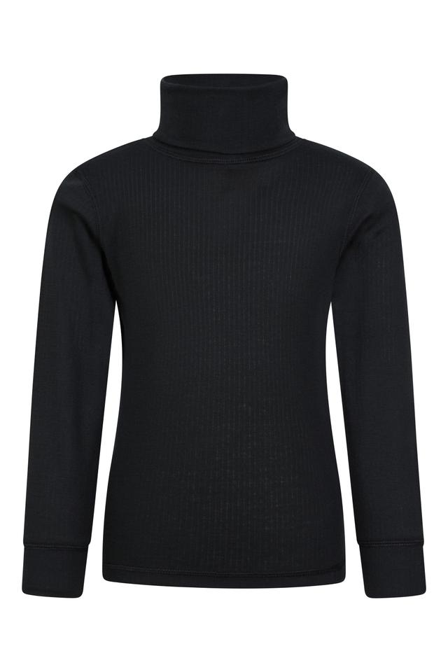 Talus Kids Roll Neck Top - Black