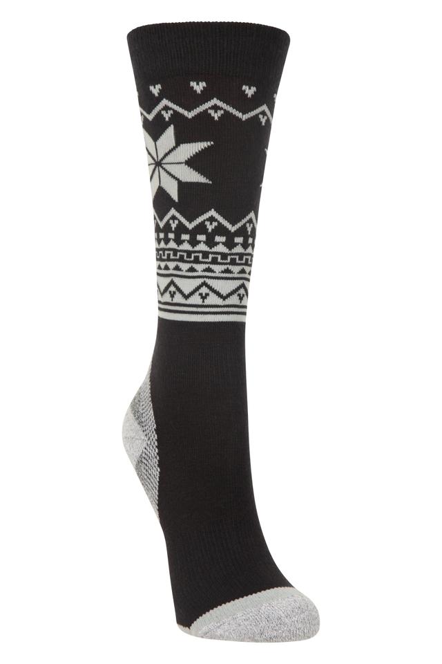Isocool Kids Knee Length Ski Socks - Black
