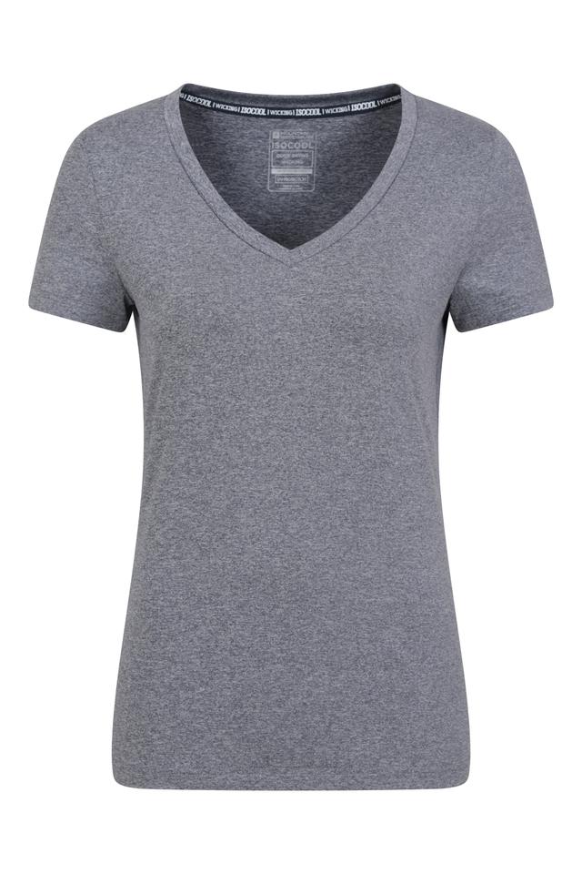 Vitality V Neck Womens Tee - Navy