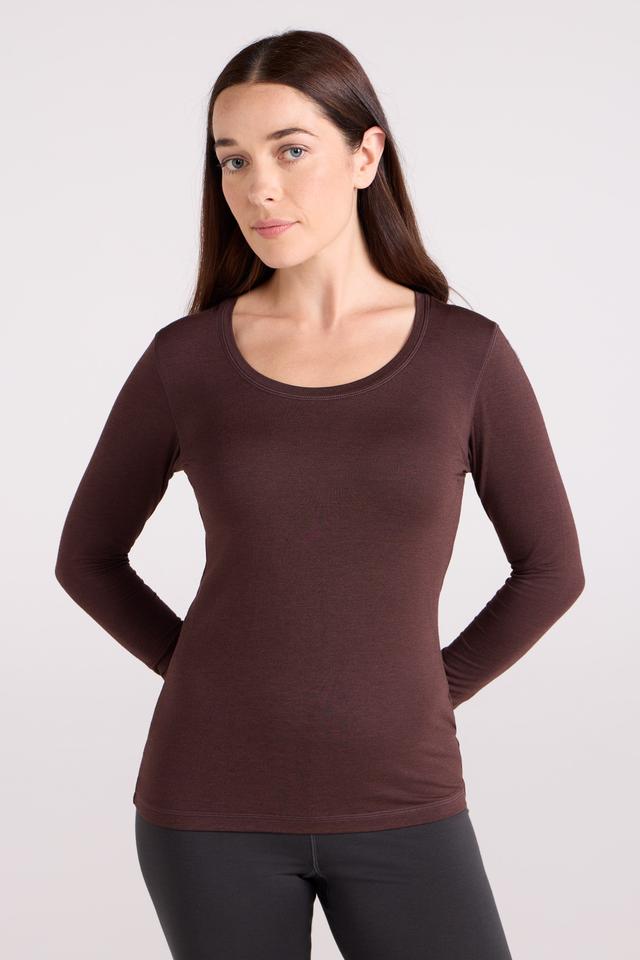 Keep The Heat Womens Thermal Top - Brown