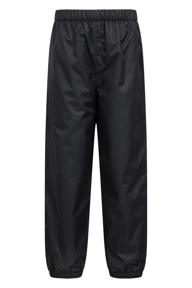 Waterproof Fleece Lined Kids Pants - Black