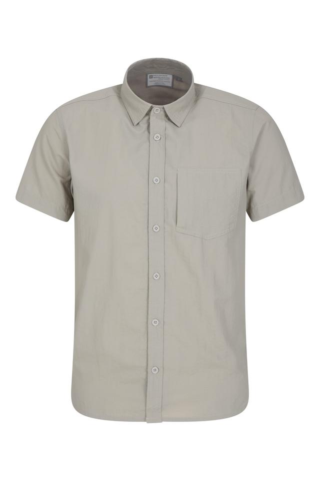 Navigator Anti-Mosquito Convertible Mens Short-Sleeve Shirt - Beige