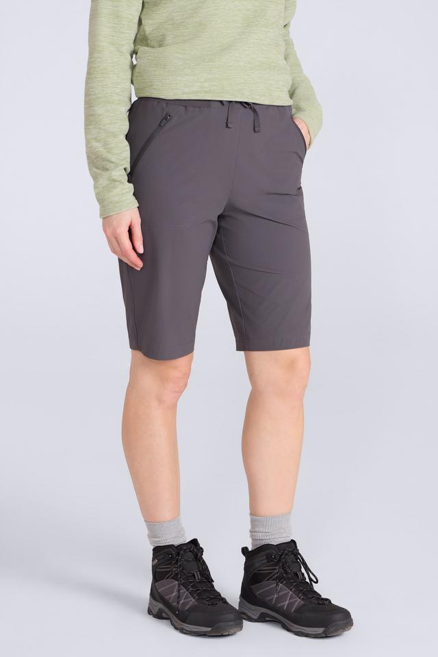 Explorer Womens Long Shorts - Grey