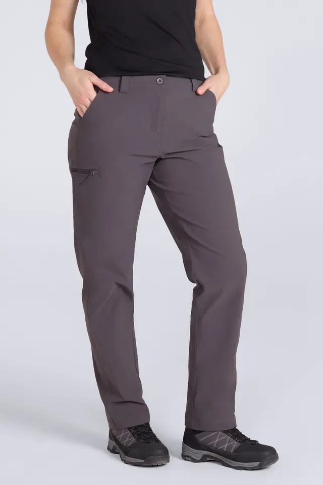 Hiker Stretch Womens Trousers - Grey