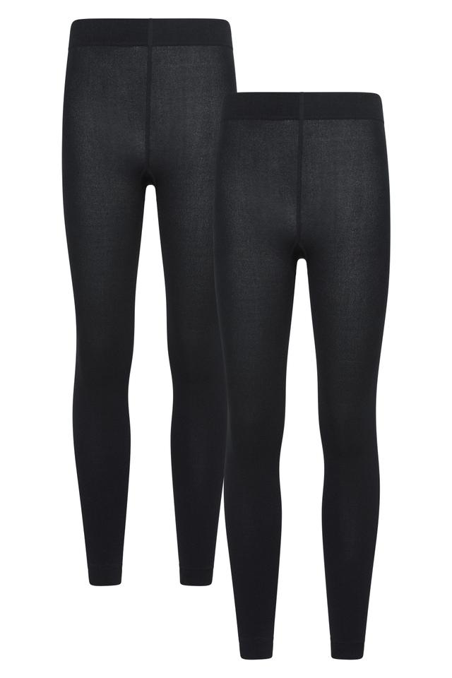 IsoTherm Brushed Womens Thermal Leggings 2-Pack - Black