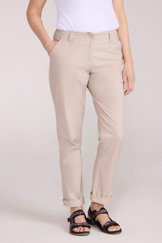Coastal Stretch Womens Pants - Beige