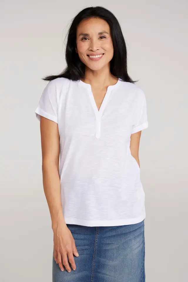 Agra Quick-Dry Womens Slub T-Shirt - White