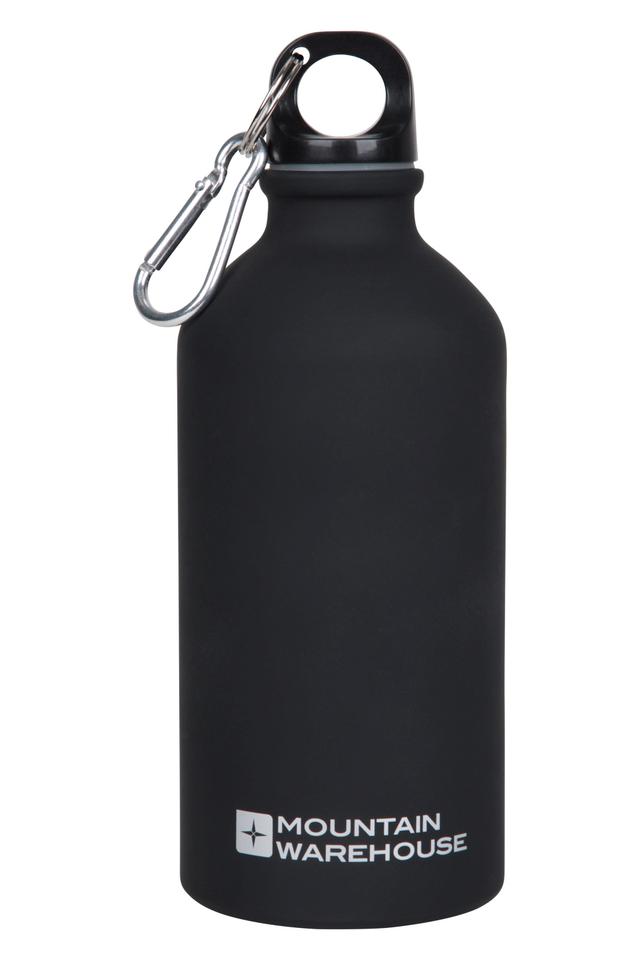 Rubber Aluminium Bottle 500ml - Black