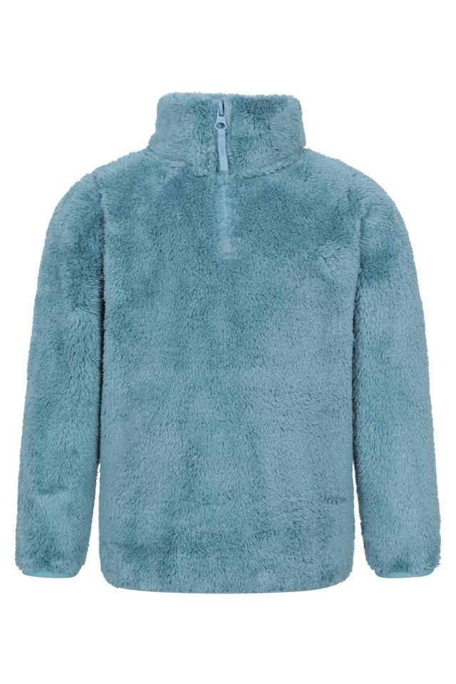 Teddy Kids Half-Zip Fleece - Teal