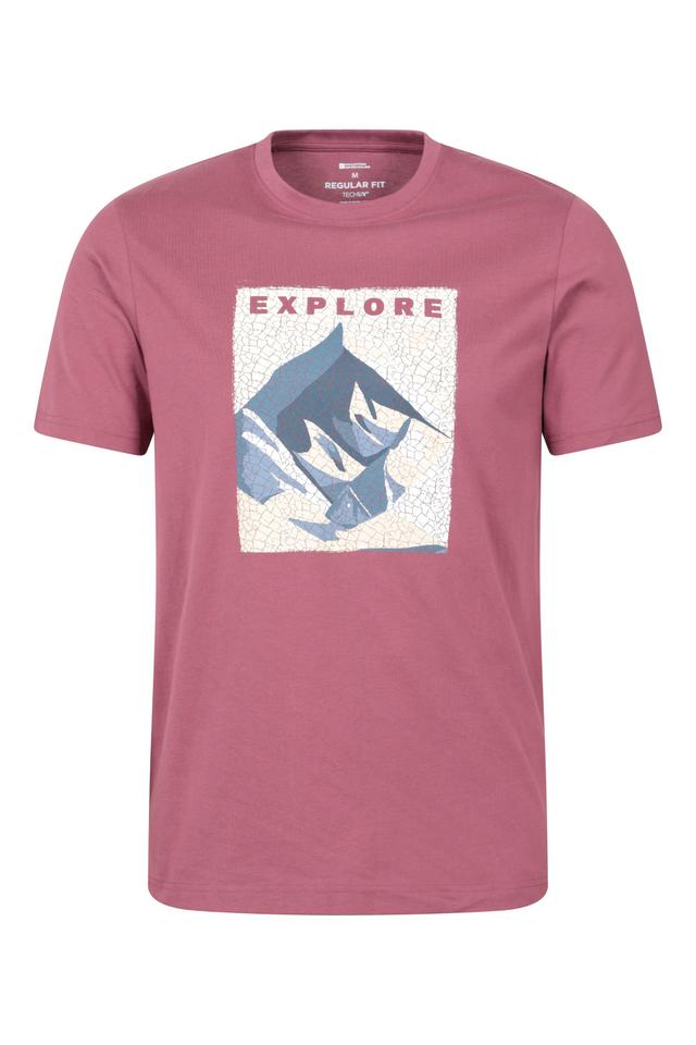Explore Mens T-Shirt - Pink