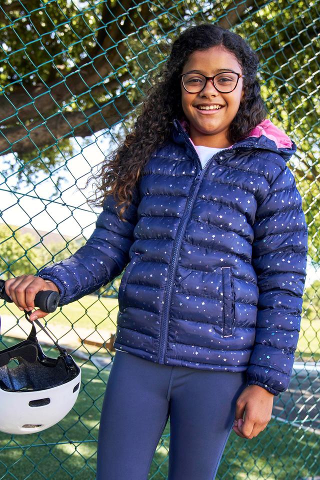 Seasons Kids Printed Insulated Jacket - Yellow