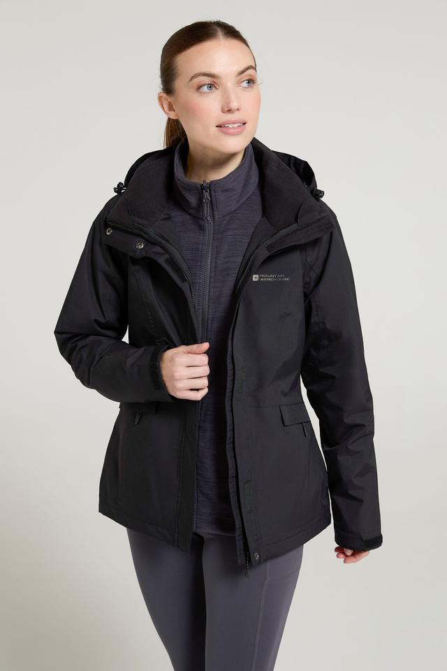 Thunderstorm II Womens 3 in 1 Waterproof Jacket - Black