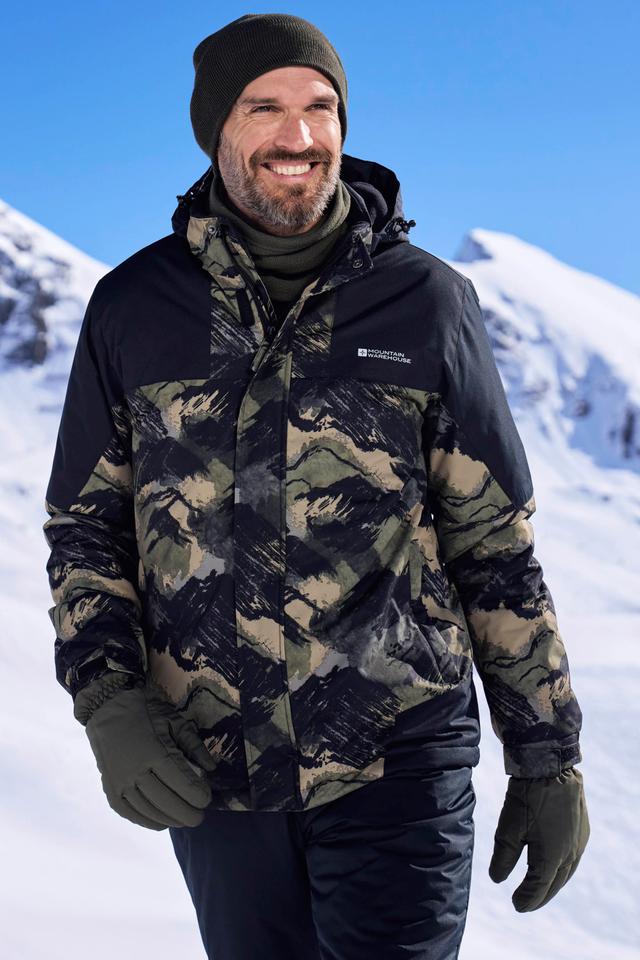 Shadow II Mens Printed Ski Jacket - Green