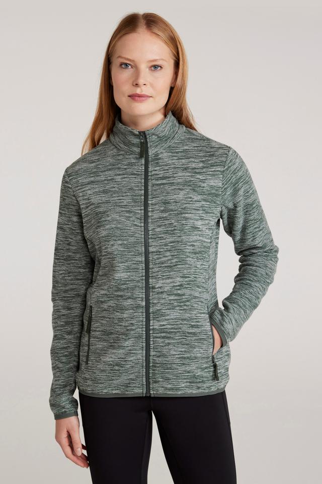 Snowdon Melange II Womens Full-Zip Fleece - Green