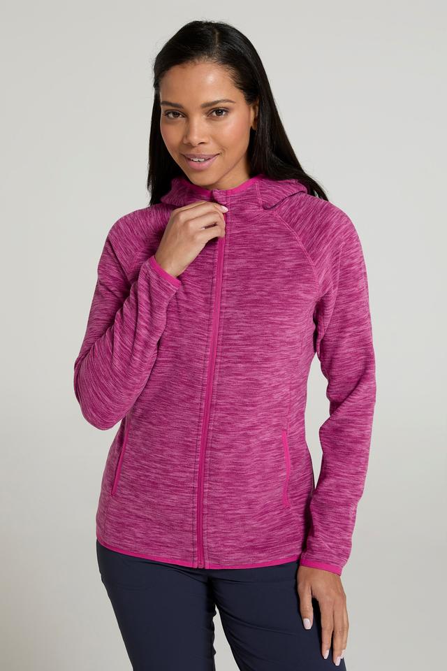 Lleyn Melange II Womens Fleece Hoodie - Pink