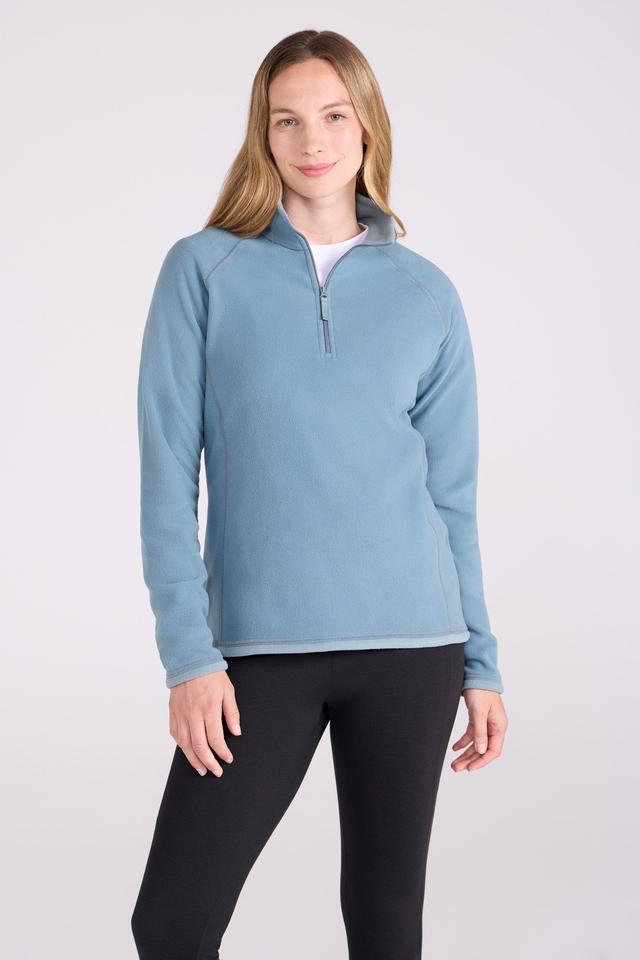Montana Womens Half-Zip Fleece - Blue