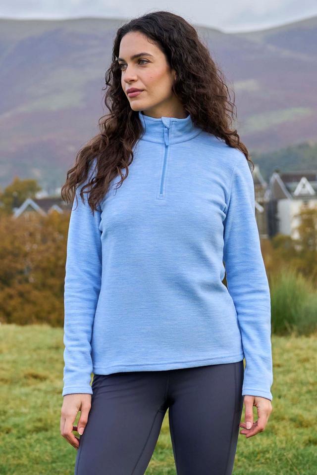 Snowdon Melange Womens Fleece - Blue