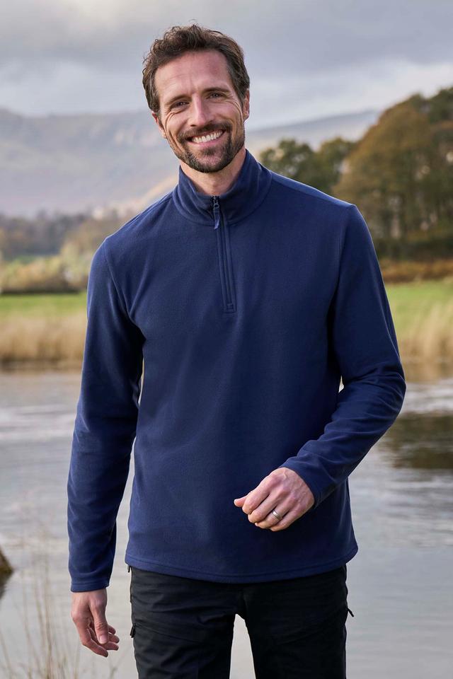 Camber II Mens Half-Zip Fleece - Navy