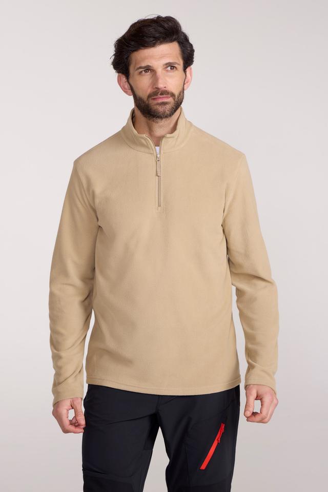 Camber II Mens Half-Zip Fleece - Off White