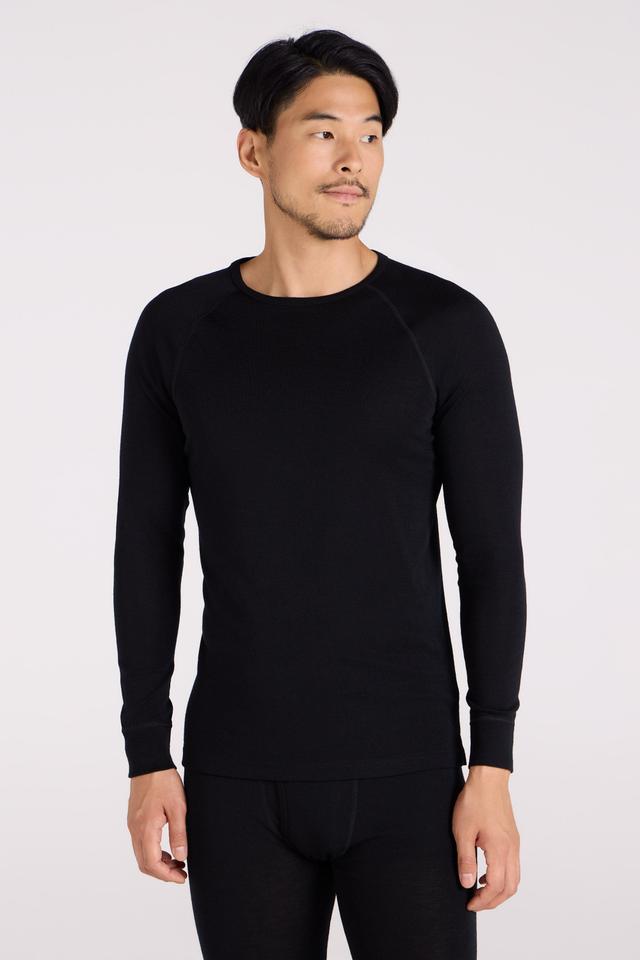 Merino Mens Baselayer Top - Black