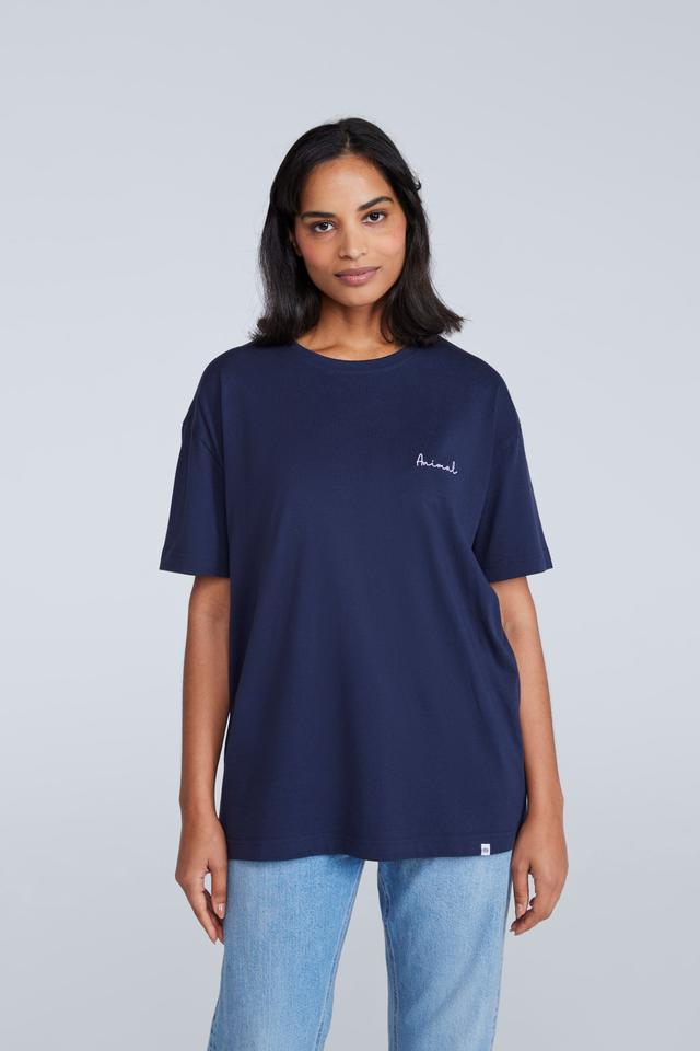 Leena Womens Boxy T-Shirt - Dark Blue