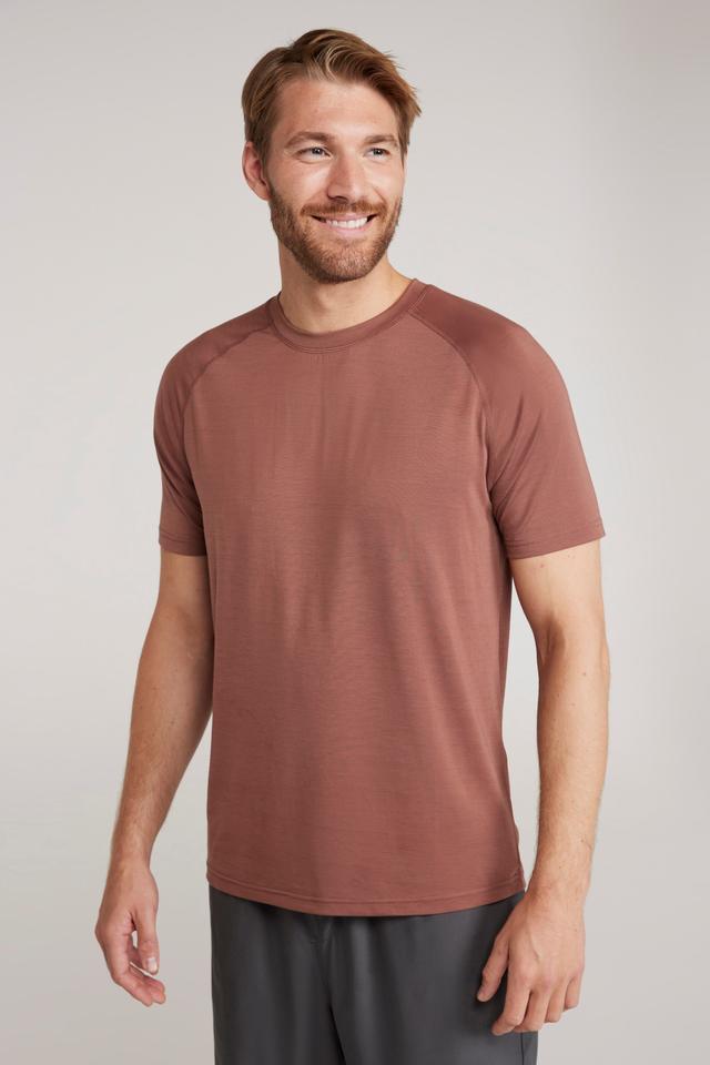 Mens Quick Dry Active T-Shirt - Light Pink