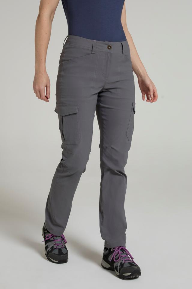 Conniston Womens Stretch Cargo Trousers - Grey