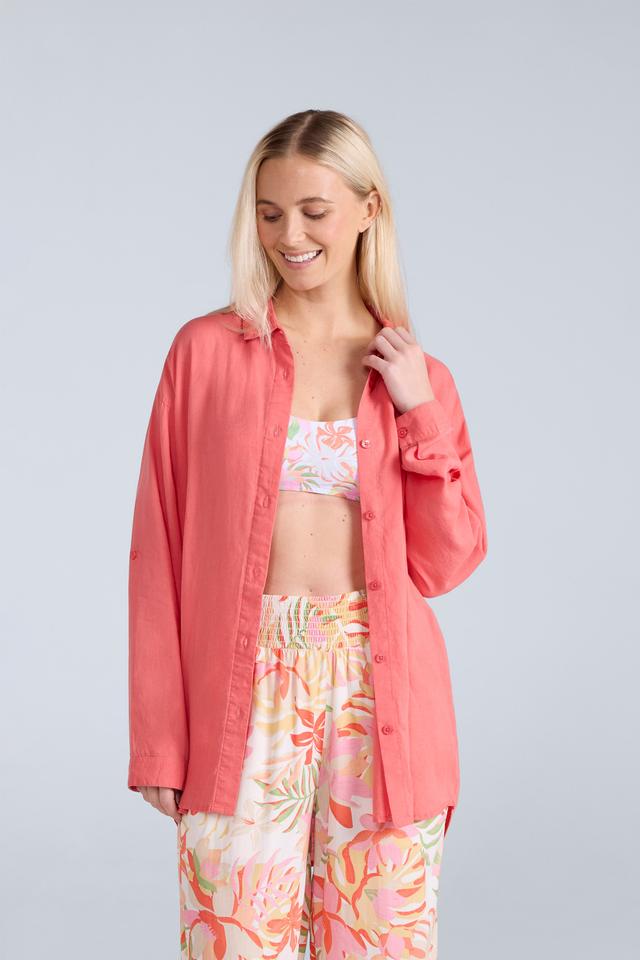 Seya Womens Beach Shirt - Pink