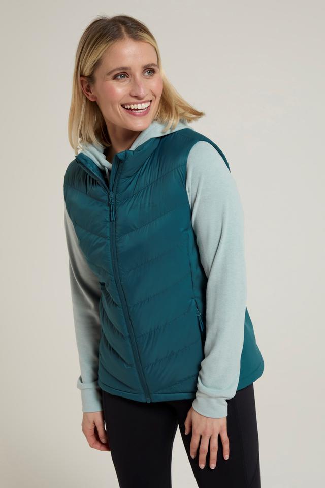 Turbine Womens Hybrid Puffer Vest - Teal