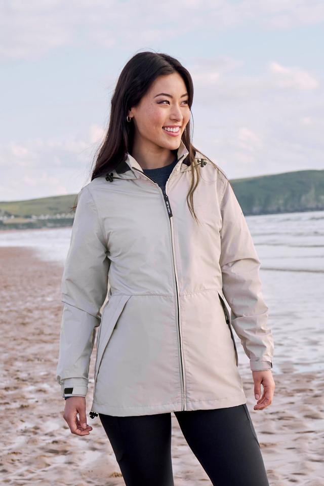 Pace Womens Waterproof Packable Jacket - Beige